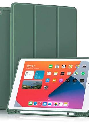 Чохол для ipad 10.2 (2019/20/21)/pro10.5(2017)/air 10.5 з кріпленням для стілус apple pencil pine green
