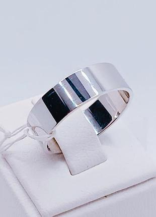 Серебряное кольцо обручальное. 13.5