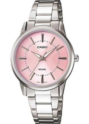 Женские часы casio ltp-1303d-4a, кварцевые, стальной браслет, wr 30 м