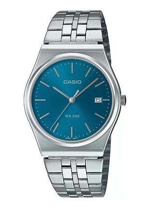 Чоловічий годинник casio mtp-b145d-2a2, кварцовий, сталевий браслет, wr 50 м
