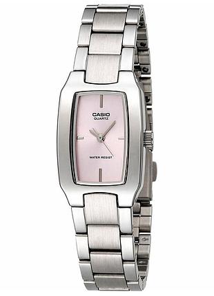 Женские часы casio ltp-1165a-4c, кварцевые, стальной браслет, wr 30 м