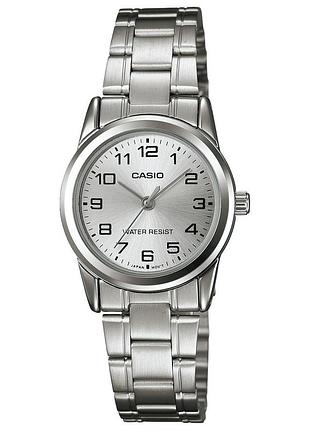Жіночий годинник casio ltp-v001d-7b, кварцовий, сталевий браслет, wr 30 м