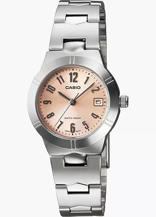 Женские часы casio ltp-1241d-4a3, кварцевые, стальной браслет, wr 30 м
