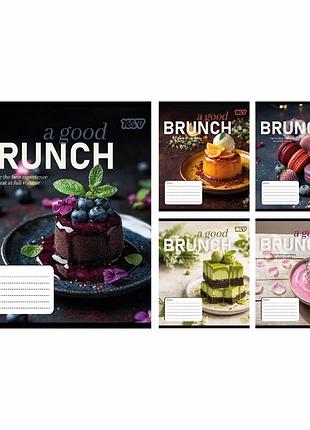 Набір учнівських зошитів 36 аркушів у клітинку yes ( 15 штук), brunch 769102