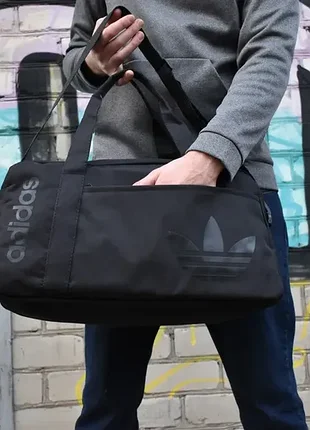Спортивная черная сумка adidas, сумка мужская в спортзал для тренировок 3