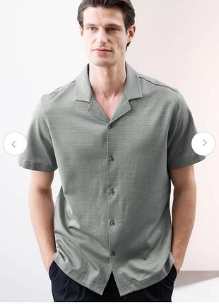 Мужская рубашка с коротким рукавом бренда autograph от marks &amp; spencer