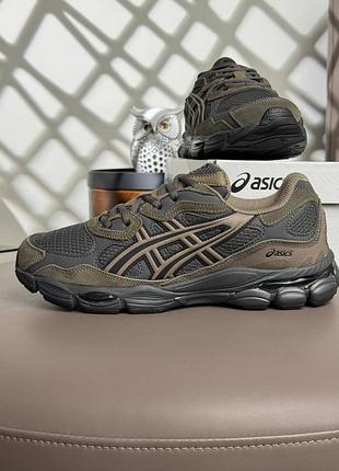 Чоловічі термо кросівки asics gel-nyc gtx m khaki grey