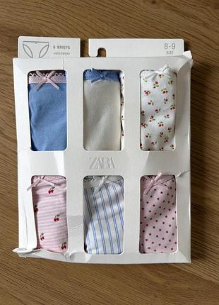 Трусы детские zara новые 8-9 лет