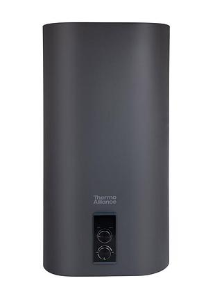 Водонагрівач електричний thermo alliance 80 л, grey, плоский вертикальний, сухий тен 2 квт (0,8+1,2) (dt80v20gpdd2g)