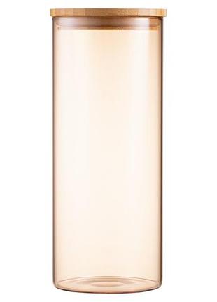 Банка для сипучих продуктів ardesto golden moon ar1310blrg скляна 1л