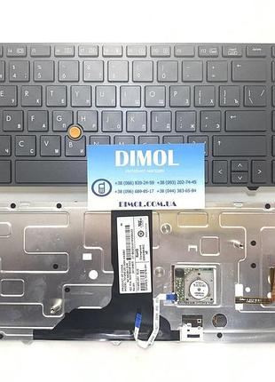 Оригинальная клавиатура для hp elitebook 8760w, hp elitebook 8770w black, trackpoint, ru, подсветка