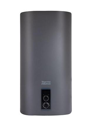 Водонагрівач електричний thermo alliance 50 л grey, плоский вертикальний, мокрий тен 2 квт (0,8+1,2) (dt50v20gpd/2g)