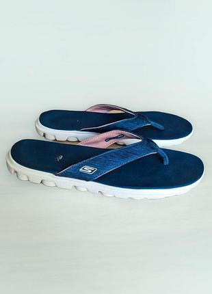 Легкие женские шлепанцы вьетнамки skechers оригинал, размер 39 - 40