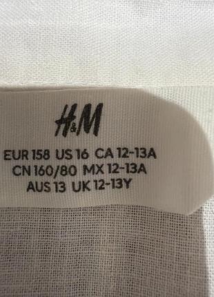 Сорочка льняна h&m 3