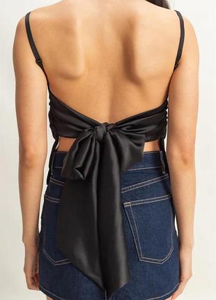 Атласний топ zara