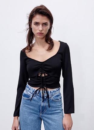 Топ жіночий укорочений zara xs