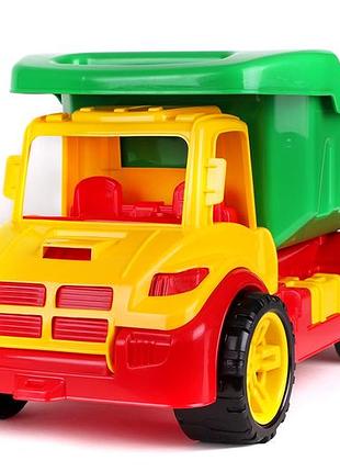 Самосвал атлант пластиковый для игры на улице и в песочнице 52x27.5x26 см технок mc-6183