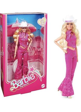Лялька барбі колекційна марґо роббі вестерн у рожевому костюмі barbie the movie collectible margot robbie in pink western outfit (hpk00)