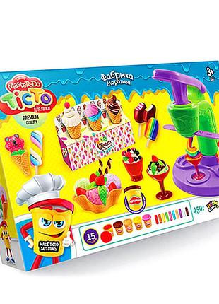 Набор для лепки фабрика мороженого 15 шт для творчества danko toys mc-5663
