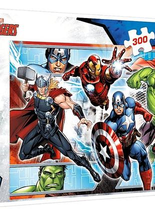 Пазлы 300 элементов для детей мстители marvel 60х40 см картон trefl mc-5822