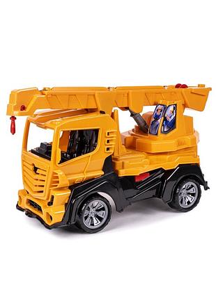 Подъемный кран игрушечный пластиковый для детей от 3 лет 53х20х29 см orion mc-6195