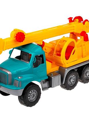 Подъемный кран игрушечный для детей от 3 лет из пластика 54х21х28 см colorplast mc-6186