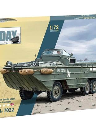 Збірна модель транспорту-амфібію dukw 1:72 для складання пластик італія mc-8787