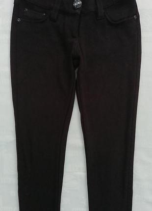 Черные леггинсы с карманами,трикотажные брюки, теплые и плотные, на флисе6 фото