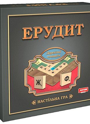 Настольная игра эрудит 2в1 для всей семьи 120 букв дерево artos games mc-5248
