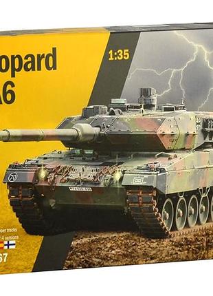 Збірна модель танка leopard 2a6 1:35 для колекціонування італія mc-7958