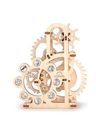 3d пазл силомір дерев'яний 48 деталей для збирання 14.7х7.2х17 см ugears mc-4743