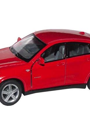 Игрушечный внедорожник bmw x6 металлический инерционный 12.7 см для мальчиков kinsmart mc-7976