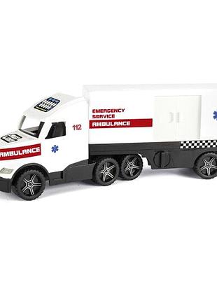 Игрушка скорая помощь светящиеся фары 79 см для детей белая tigres mc-6513