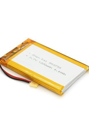 Літій-полімерний акумулятор 5*37*59mm (li-ion 3.7в 1200ма·год)