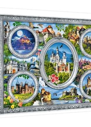 Пазли 1000 елементів замки світу для захопливого проведення часу картон trefl mc-5817