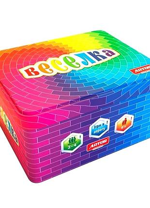Настільна гра веселка карткова для дітей 2-4 гравця картон artos games mc-9647