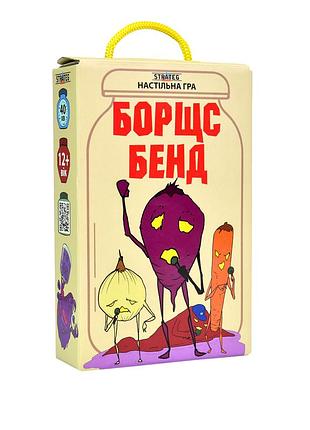 Настільна гра карткова борщс бенд для всієї родини 108 карток 96 жетонів картон україна mc-8234