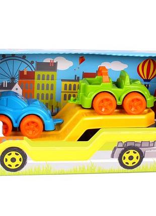 Автовоз с набором машинок 64x21x24 см для игр технок mc-6218