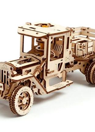 Механічний 3d пазл вантажівка 420 деталей для творчості дерево ugears mc-4731