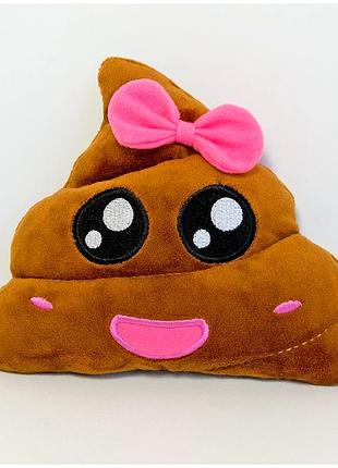 М'яка іграшка смайлик emoji міс какао 16 см для дітей плюш weber toys mc-4797