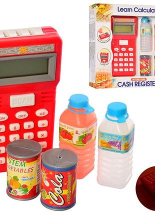 Кассовый терминал с продуктами 15 см звук калькулятор для ролевых игр cash register mc-8936