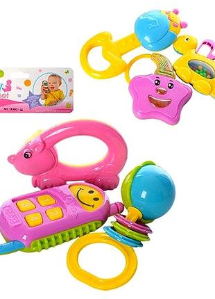 Брязкальце для малюків 3 шт. безпечні полімерні матеріали a-toys mc-5970