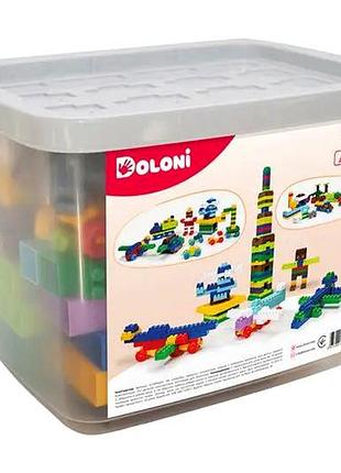 Конструктор блочный 252 детали для детей от 3 лет doloni toys mc-8771