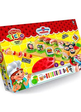 Набор для творчества тесто для лепки для кухни 10 шт danko toys mc-7133