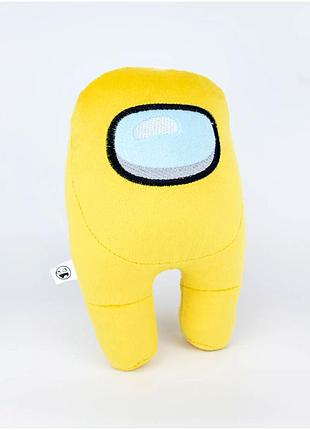 М'яка іграшка космонавт among us 20 см для дітей жовтий weber toys mc-5384