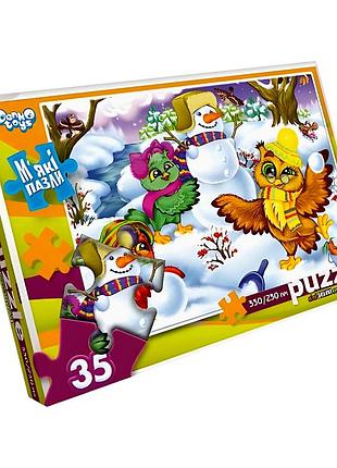 Пазлы мягкие 35 элементов для детей от 3 лет размер 33x23 см danko toys mc-8170
