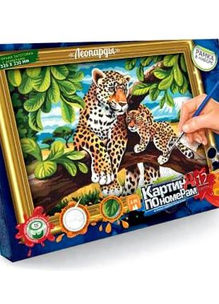Картина по номерам большая 320х230 мм для детей 12 цветов холст danko toys mc-5942