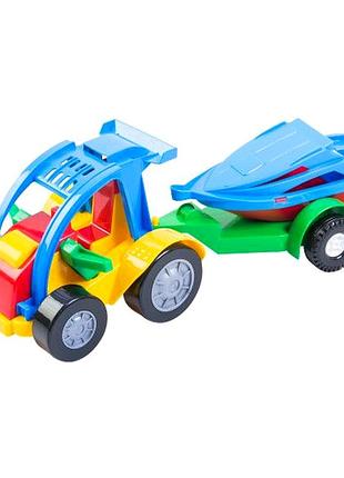 Игрушечное авто-баги с прицепом для игры 1 шт полипропилен tigres mc-6501