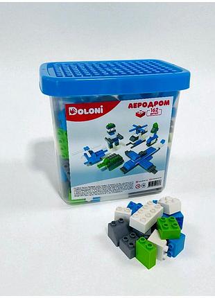 Конструктор 162 деталі блоковий для розвитку логічного мислення doloni toys mc-9326