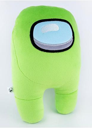 М'яка іграшка космонавт among us 27 см для дітей зелений weber toys mc-5375